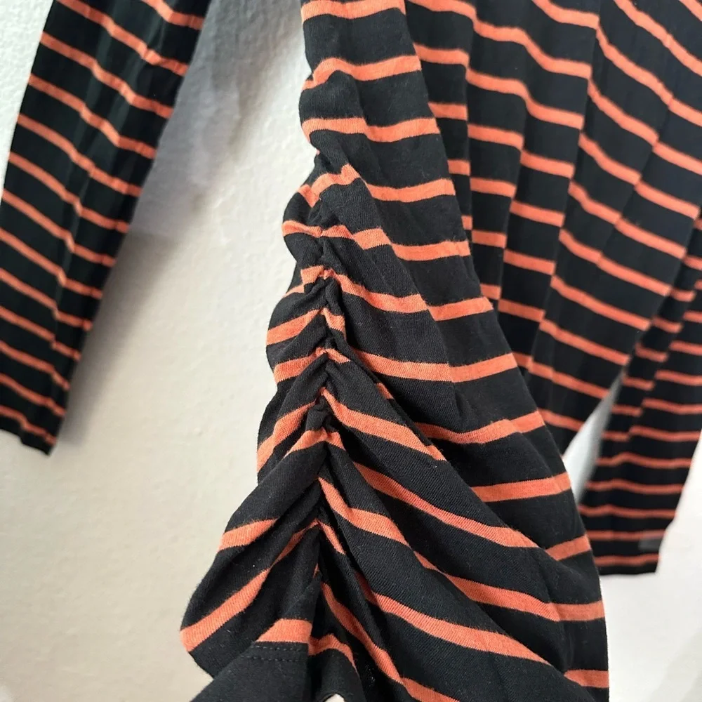 ISABEL Black Stripes Long Sleeves Maternity Medium Top BNWT